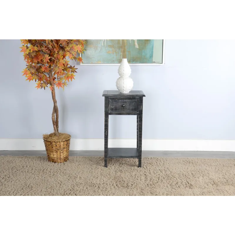 MARINA Black Sand Side Table
