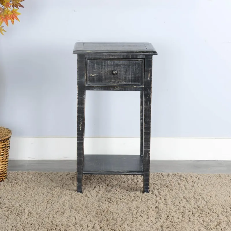 MARINA Black Sand Side Table