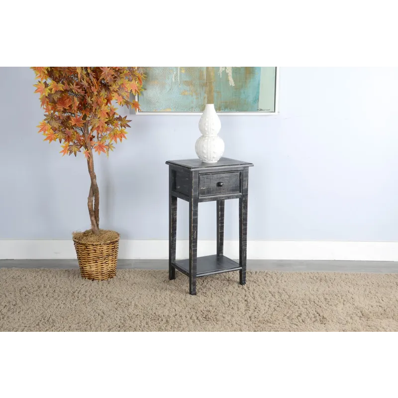 MARINA Black Sand Side Table