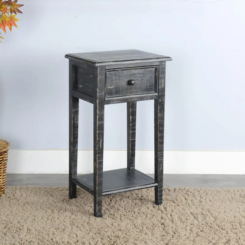 MARINA Black Sand Side Table