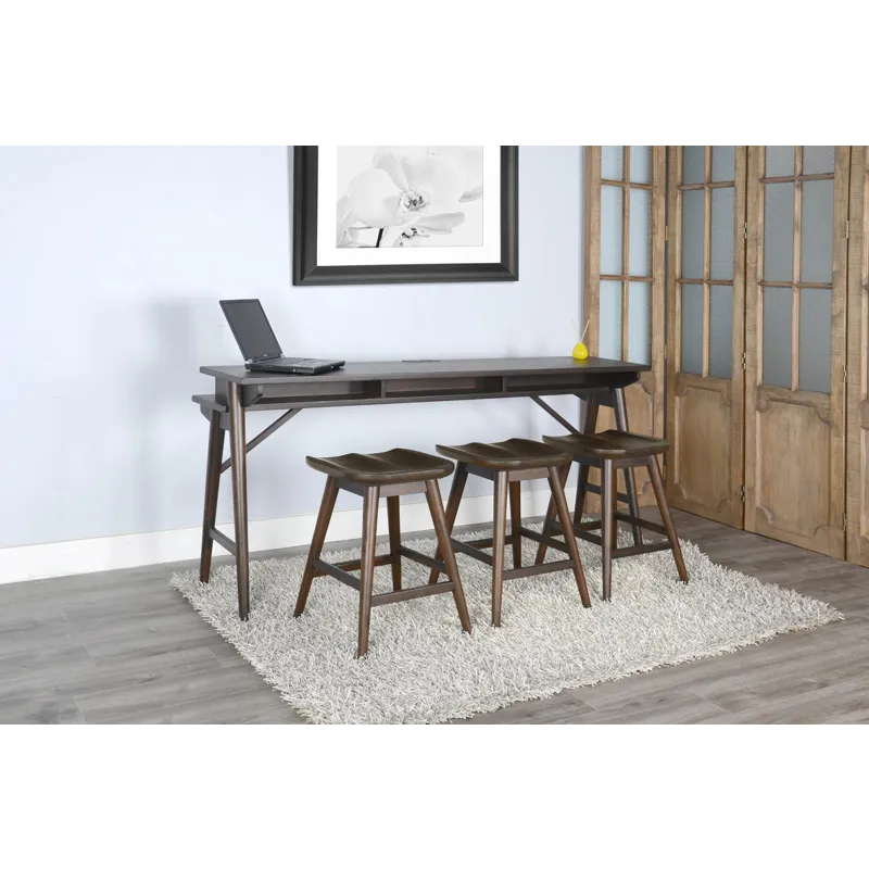 24"H Stool w/ Saddle Seat
