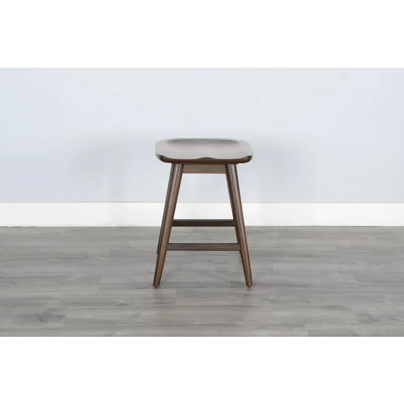 24"H Stool w/ Saddle Seat