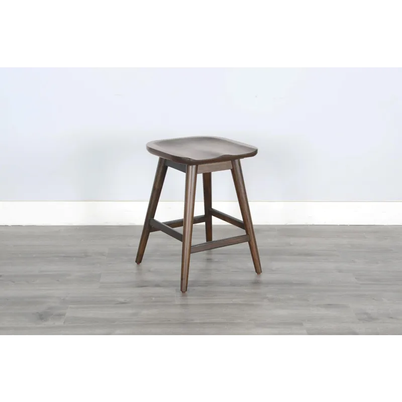 24"H Stool w/ Saddle Seat