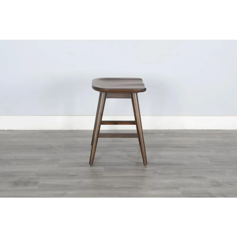 24"H Stool w/ Saddle Seat
