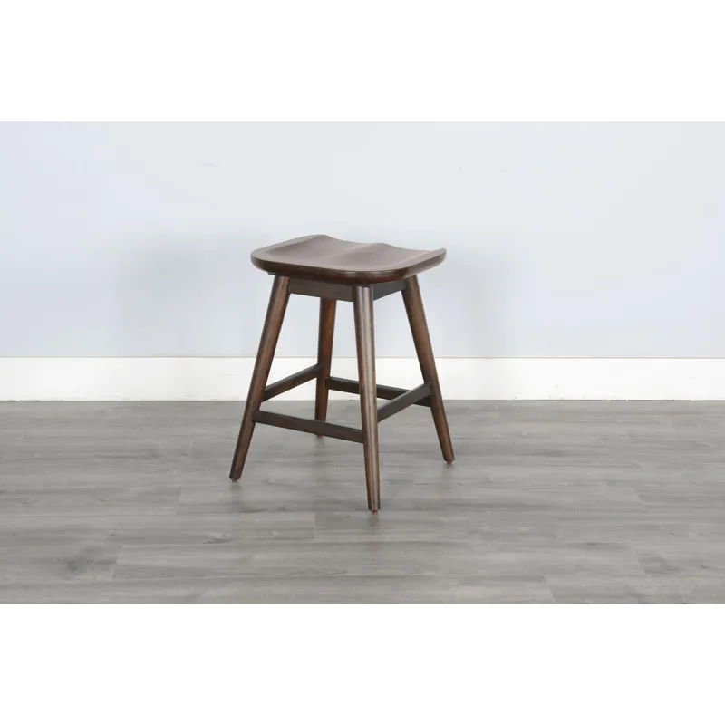 24"H Stool w/ Saddle Seat