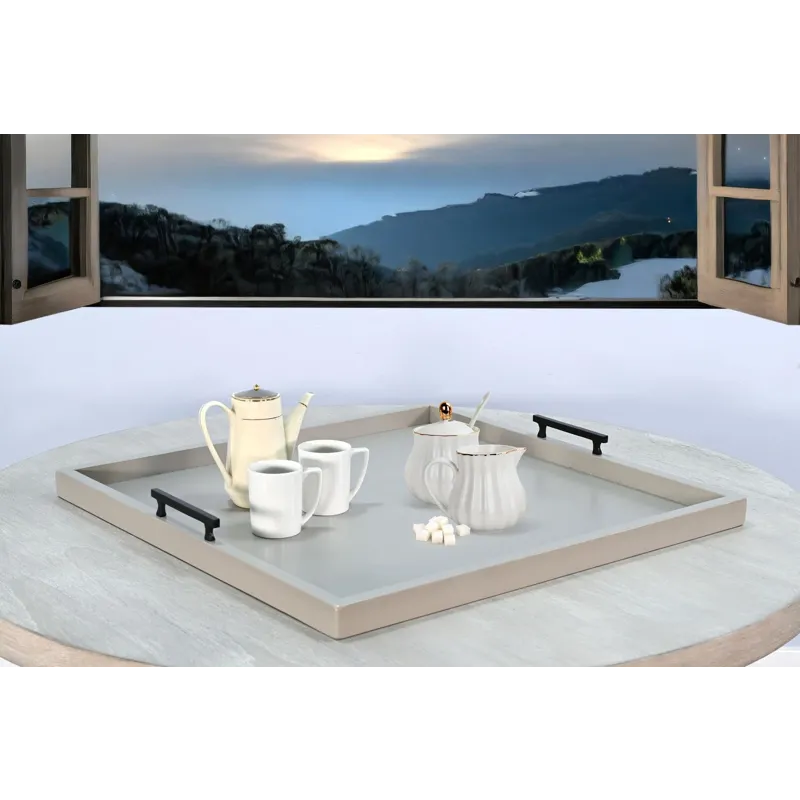 Square Tessa Ottoman Tray