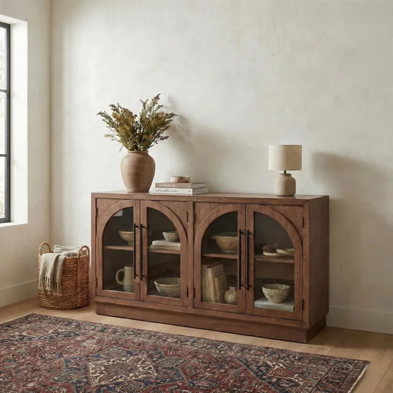 Double Arch Accent Cabinet