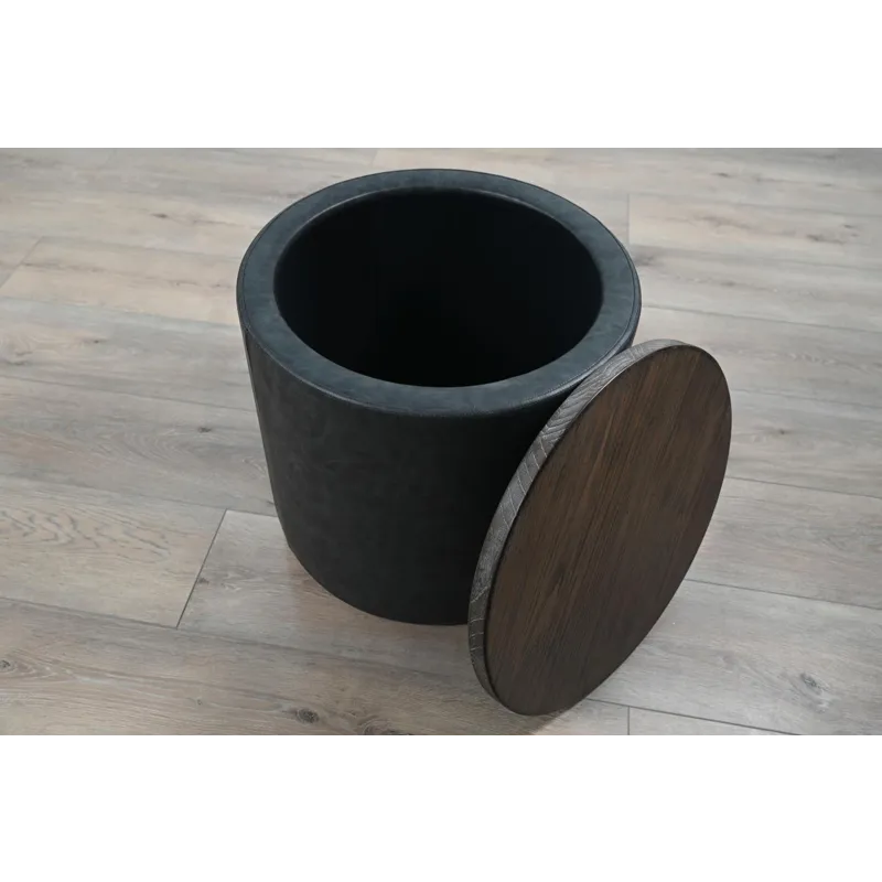 Malibu Pouf Accent Table/Stool w/Storage