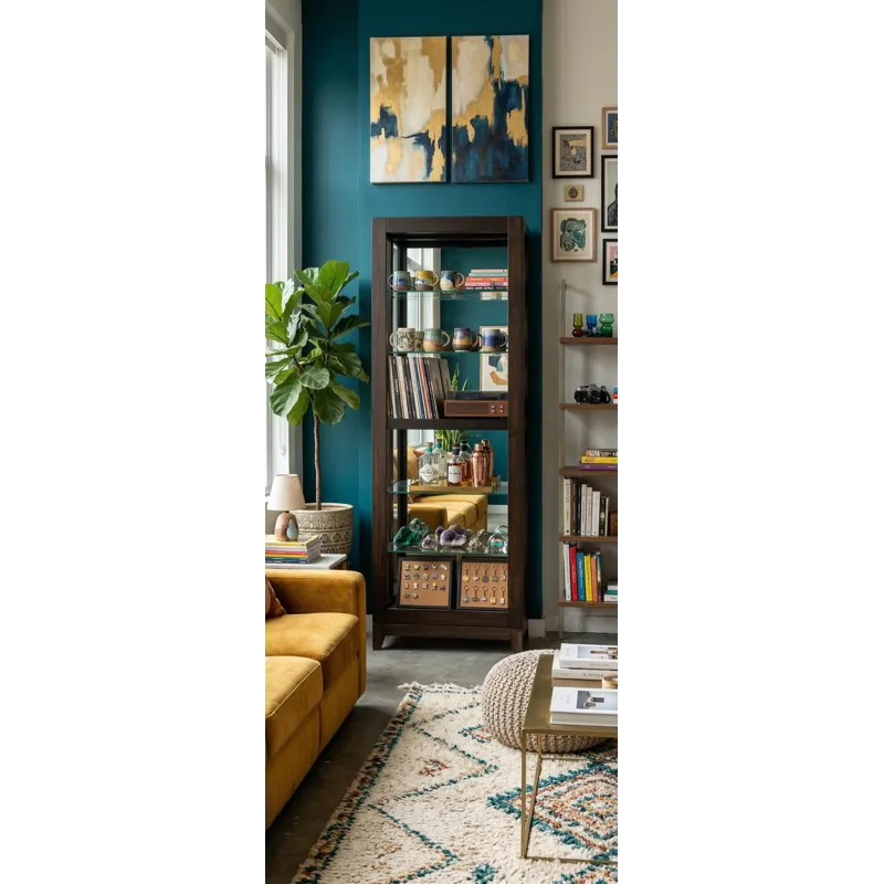 Laura Tall Cabinet w/Sliding Door