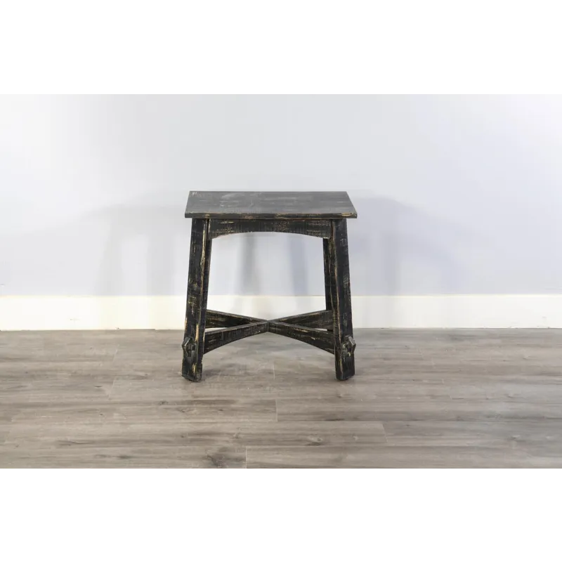 MARINA Black Sand Chair Side Table