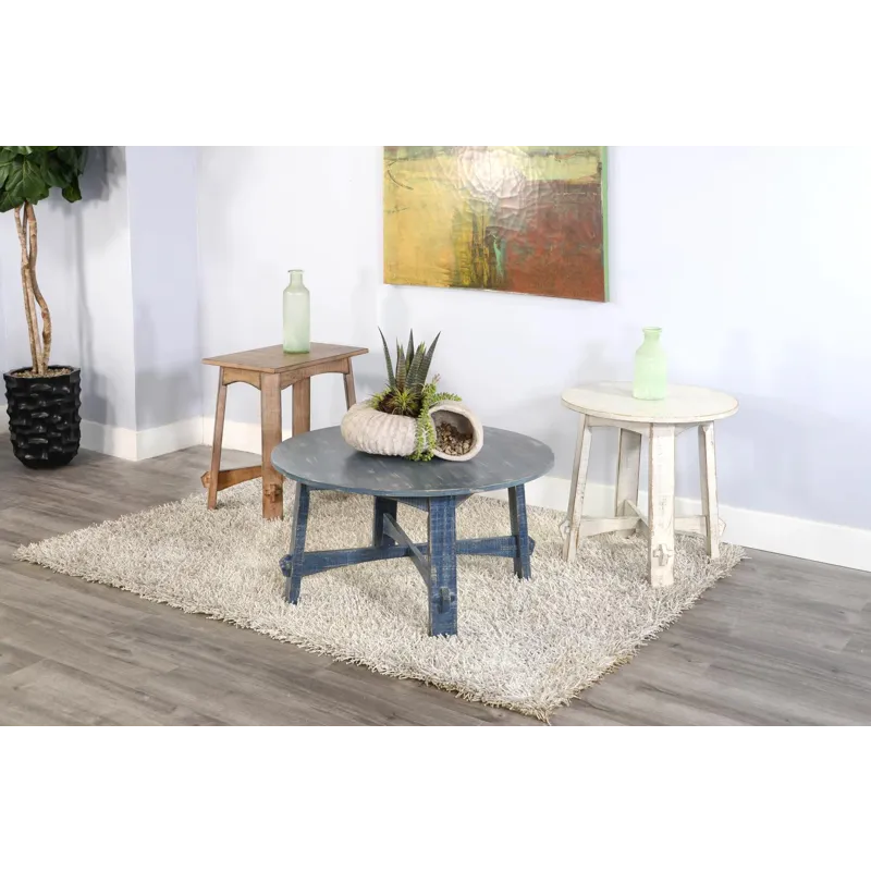 Marina White Sand  Chair Side Table