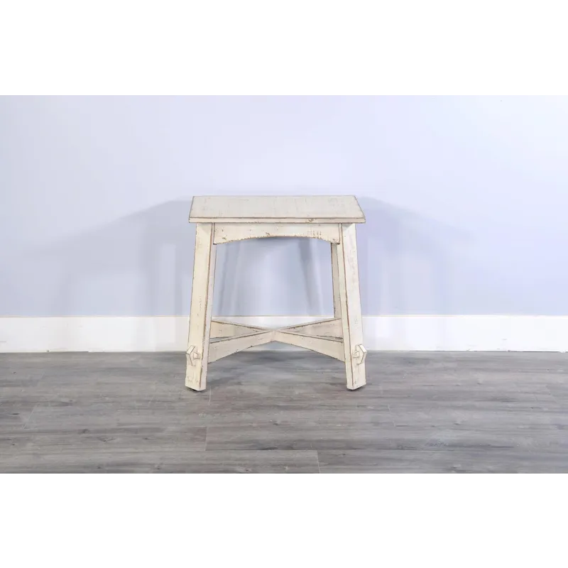 Marina White Sand  Chair Side Table