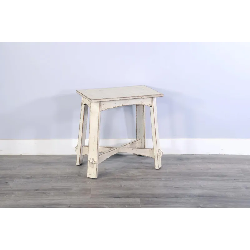Marina White Sand  Chair Side Table