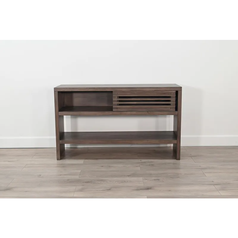 Sofa Table w/ Sliding Door