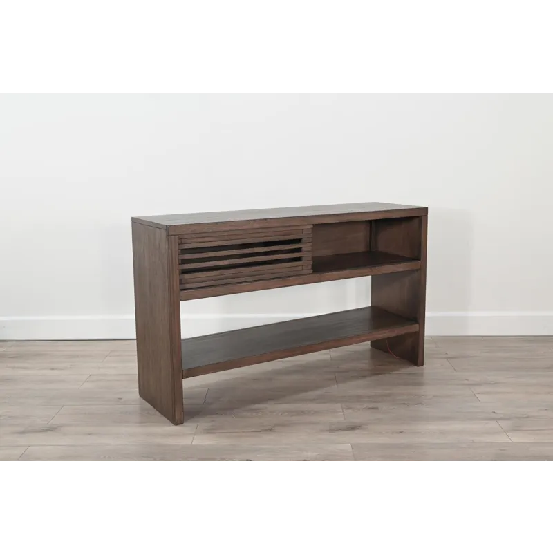 Sofa Table w/ Sliding Door