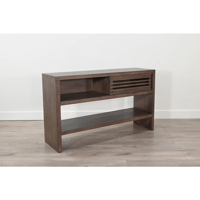 Sofa Table w/ Sliding Door