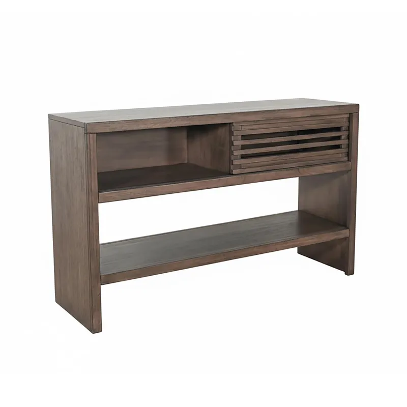 Sofa Table w/ Sliding Door