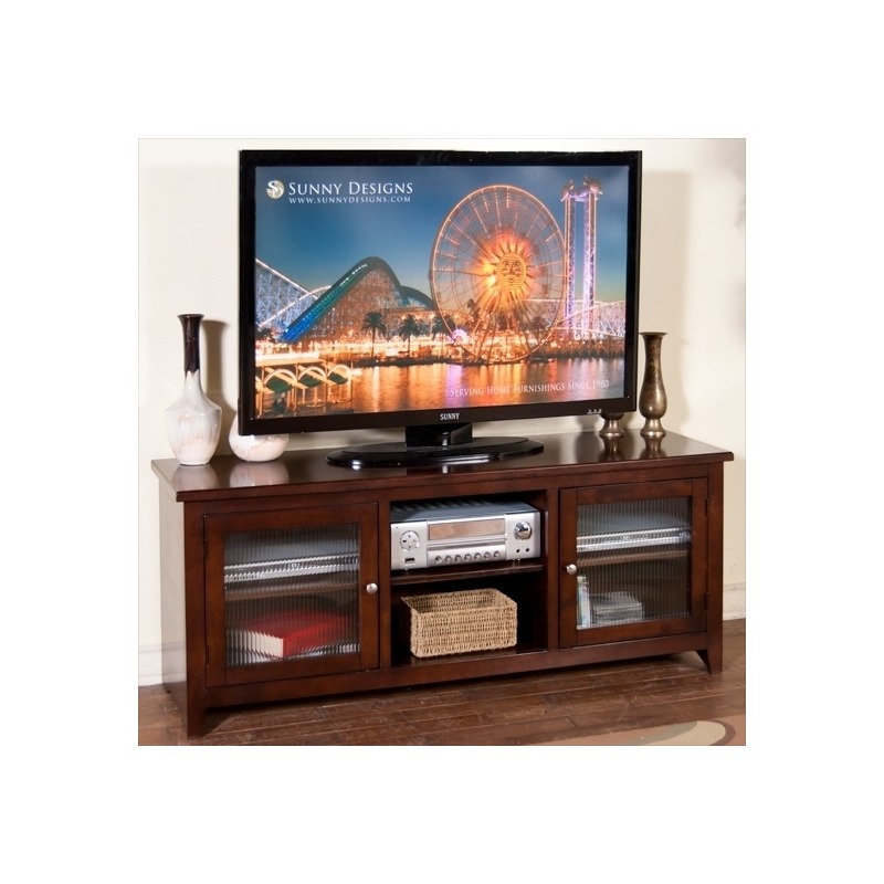 3447CA-62R Cappuccino 62-inch TV Console, RTA