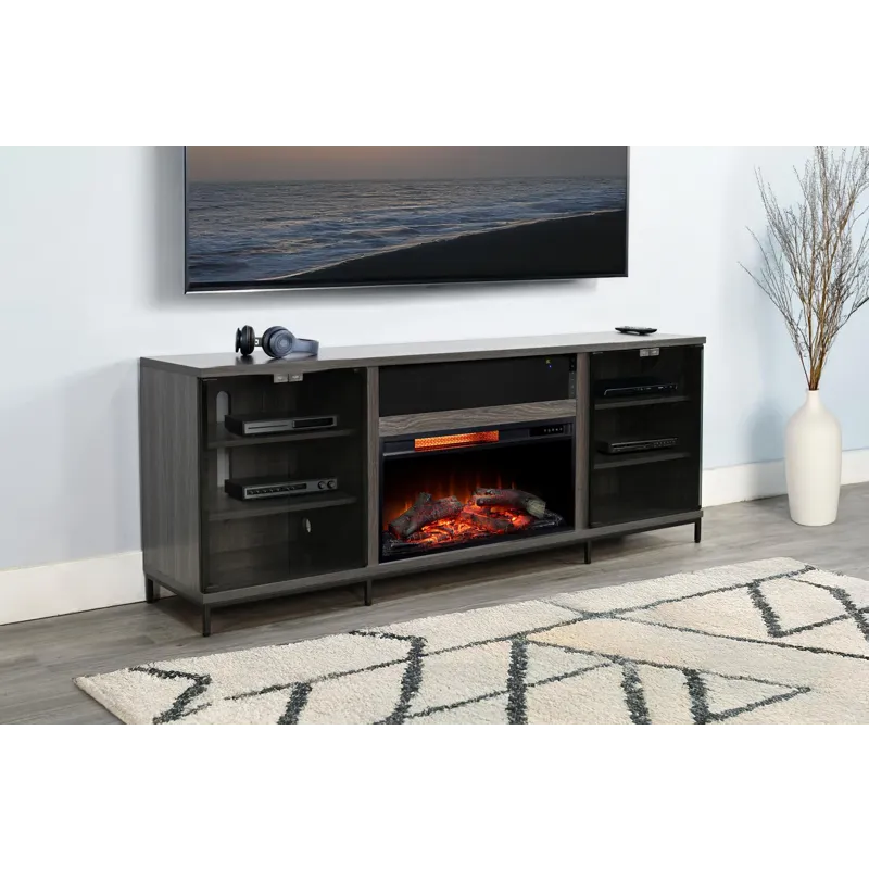 Newport Console w/Fireplace Insert Option