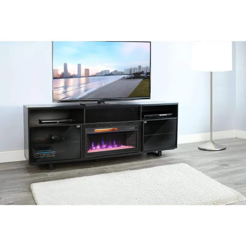 New York Console w/Fireplace Insert Option