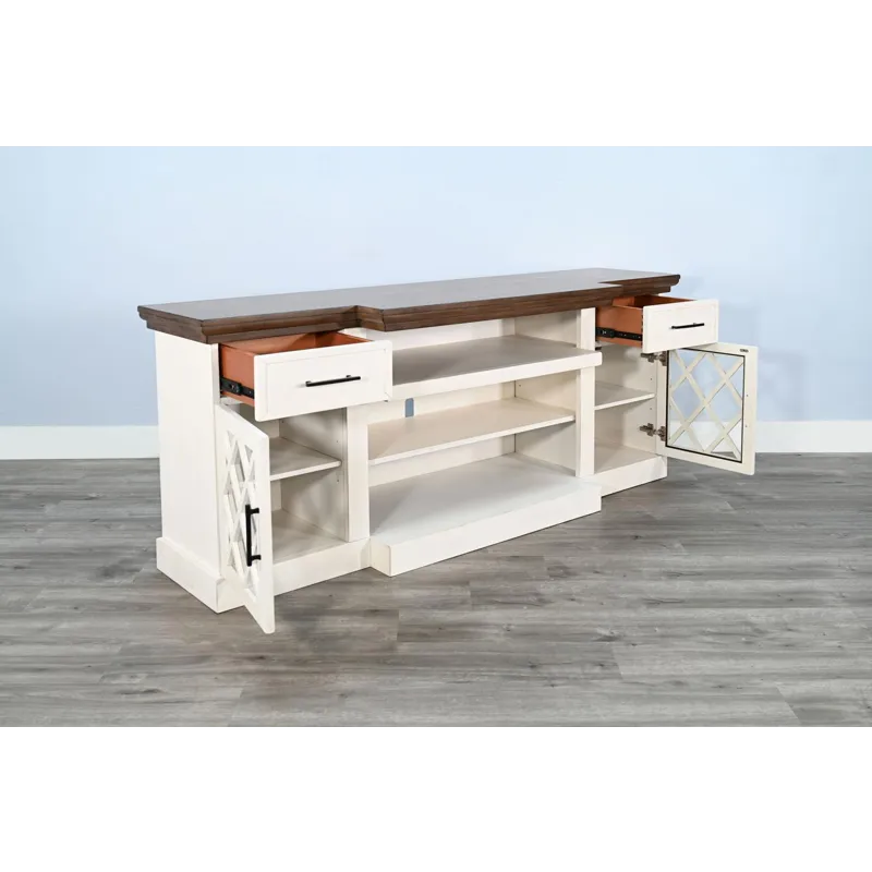 TV Console w/36" Fireplace Insert Option