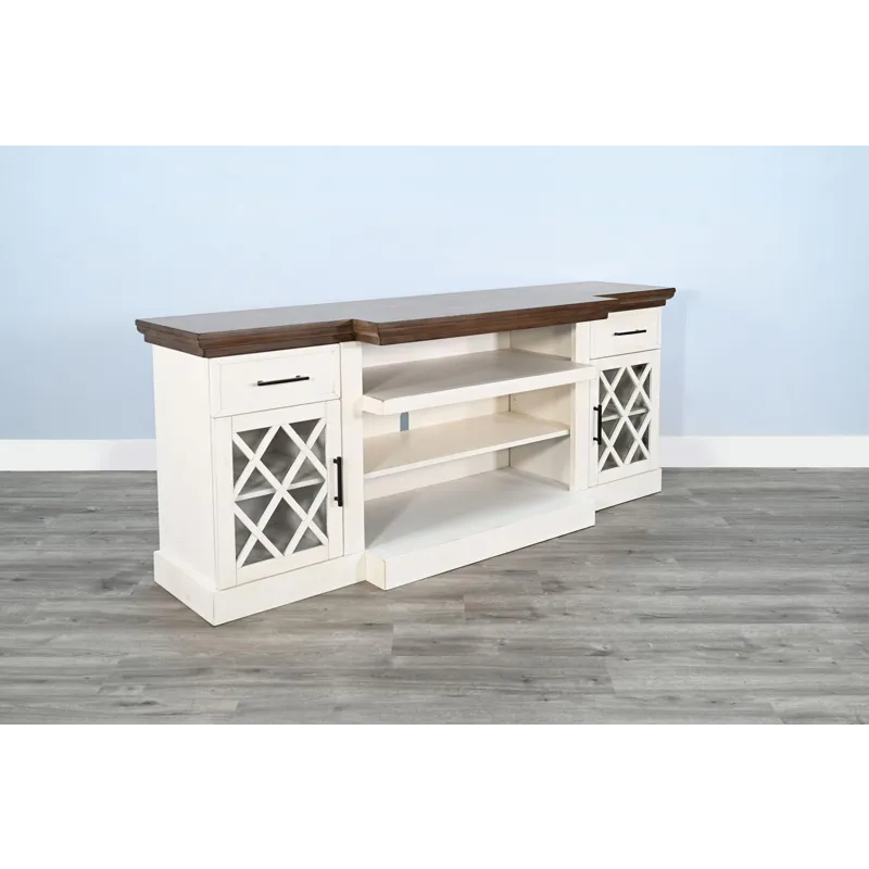 TV Console w/36" Fireplace Insert Option