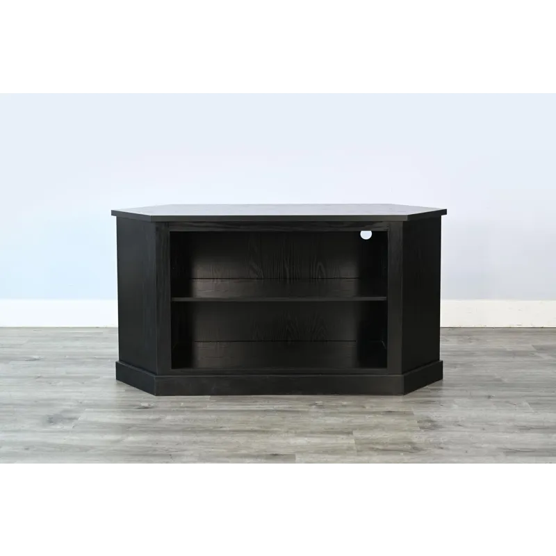 Corner Media Console w/33" Fireplace Insert Option