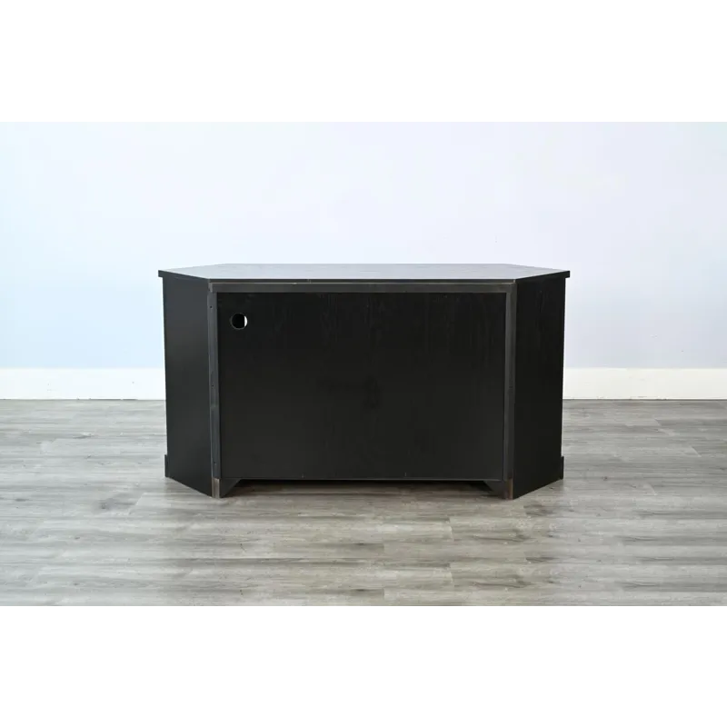 Corner Media Console w/33" Fireplace Insert Option