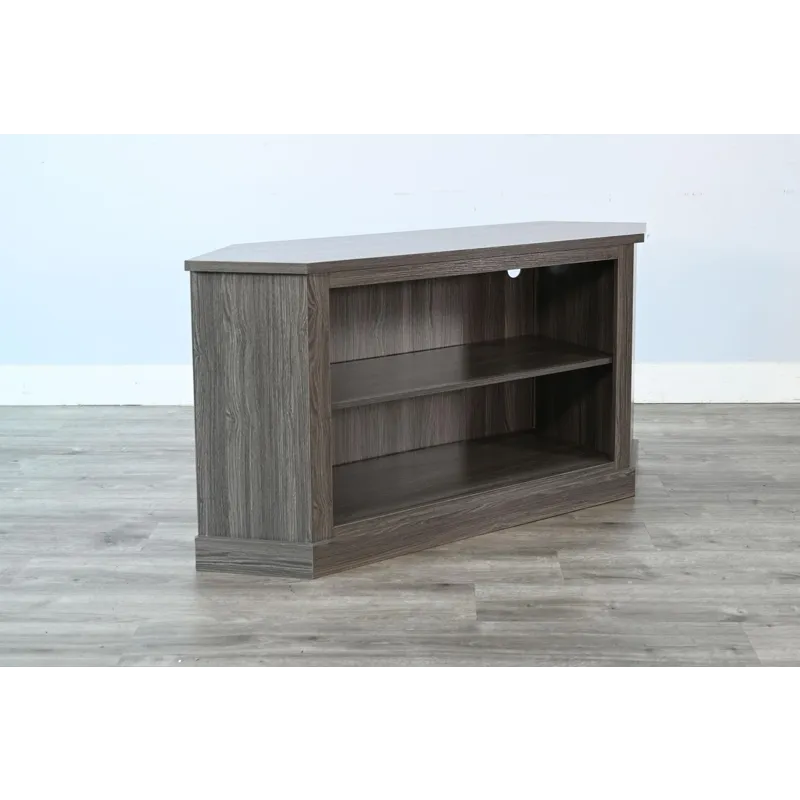 Corner Media Console w/33" Fireplace Insert Option