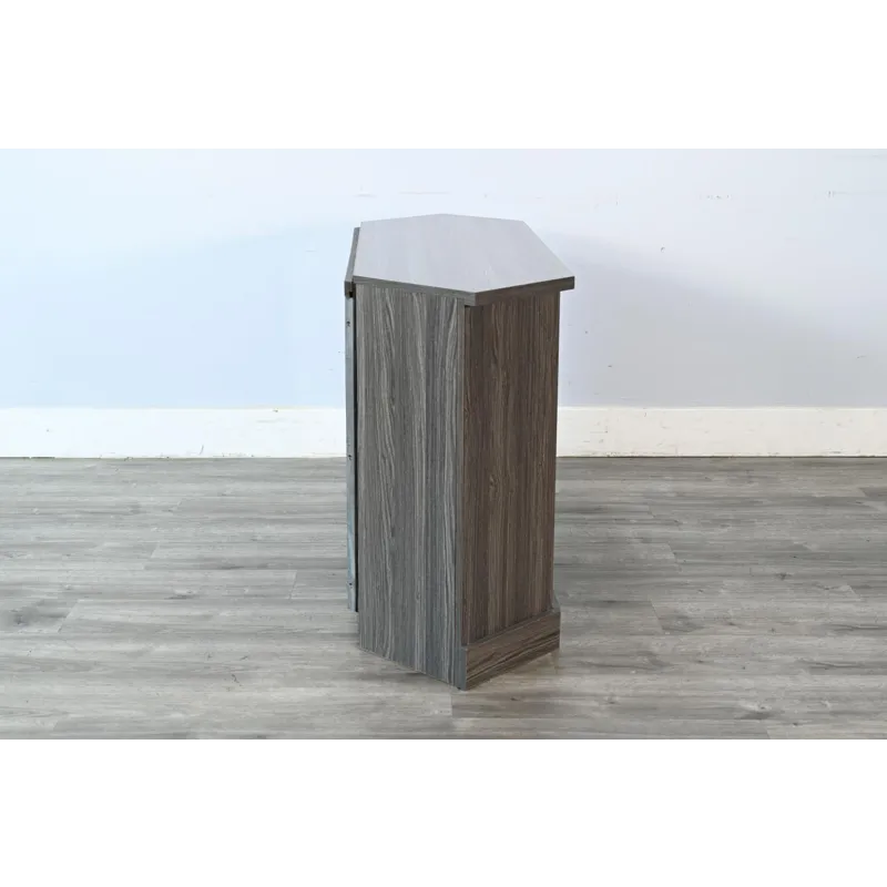 Corner Media Console w/33" Fireplace Insert Option