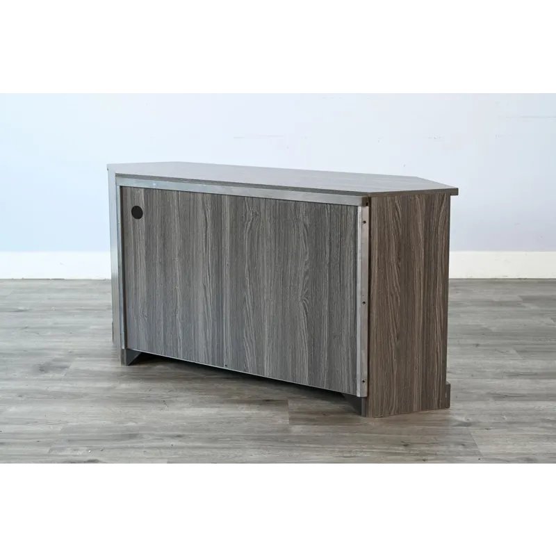 Corner Media Console w/33" Fireplace Insert Option