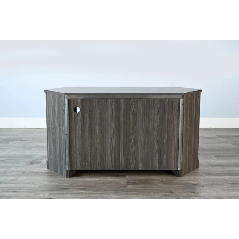 Corner Media Console w/33" Fireplace Insert Option