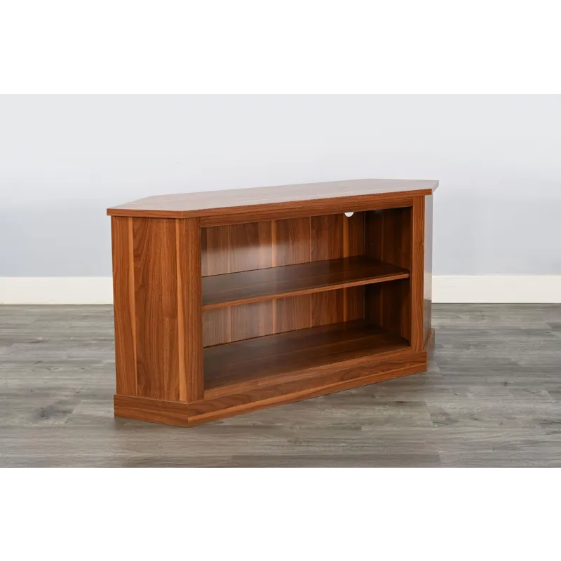 Corner Media Console w/33" Fireplace Insert Option
