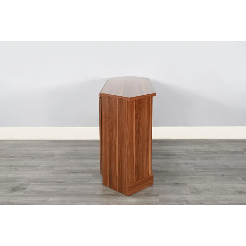 Corner Media Console w/33" Fireplace Insert Option