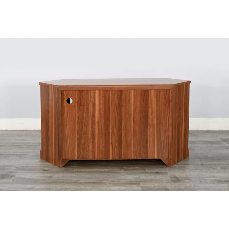 Corner Media Console w/33" Fireplace Insert Option