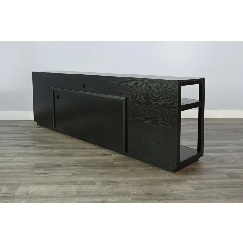 Jamie Melamine Console w/42" Fireplace Insert Option