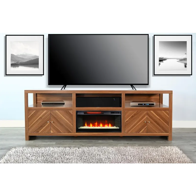 Aurora Melamine Console w/28" Fireplace Insert Option