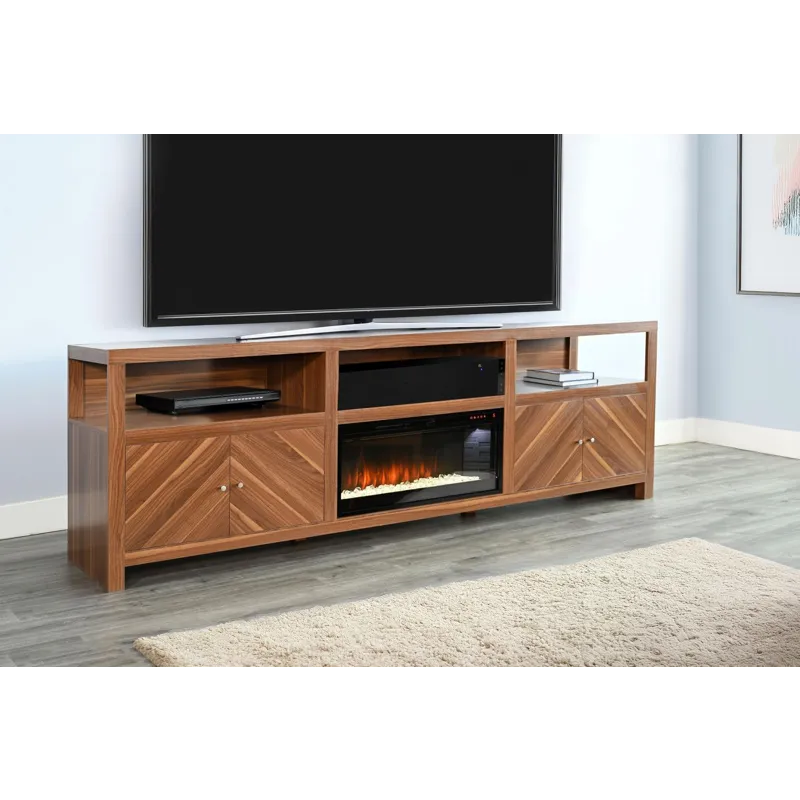 Aurora Melamine Console w/28" Fireplace Insert Option