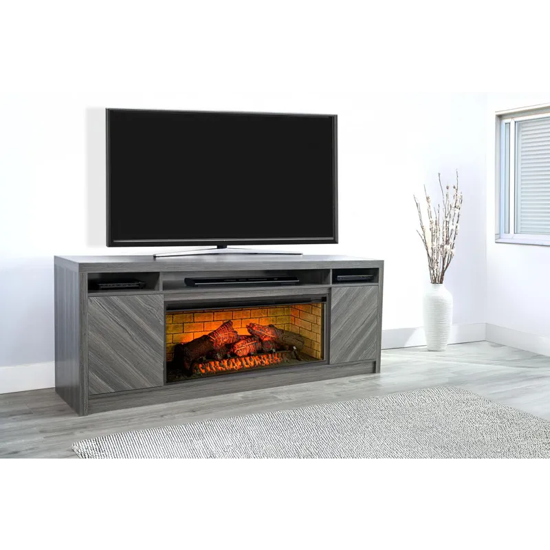 Tampa Melamin Console w/42" Fireplace Insert Option