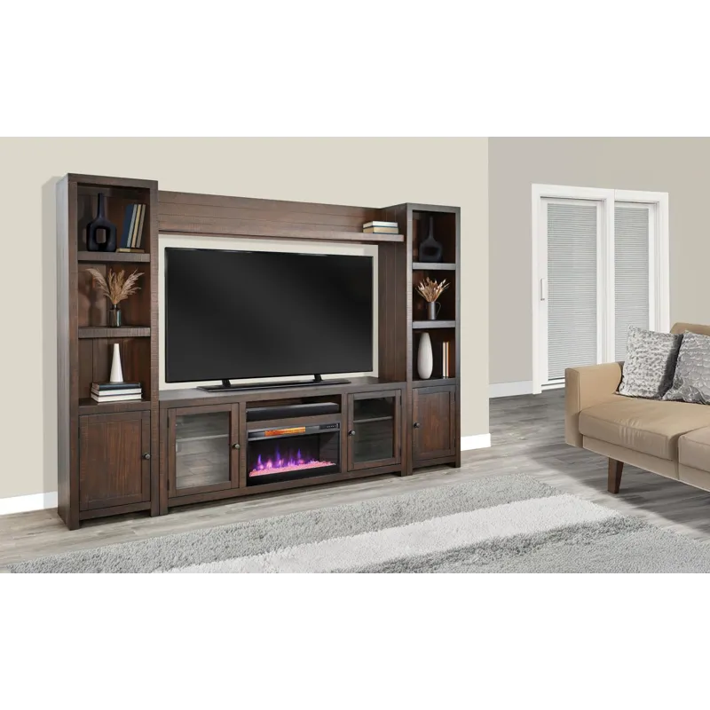 HOMESTEAD Media Console w/28" Fireplace Insert Option
