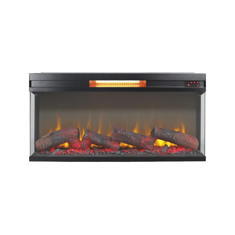 36" Panoramic Log Fireplace Insert
