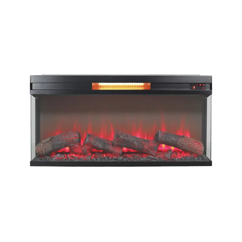 36" Panoramic Log Fireplace Insert
