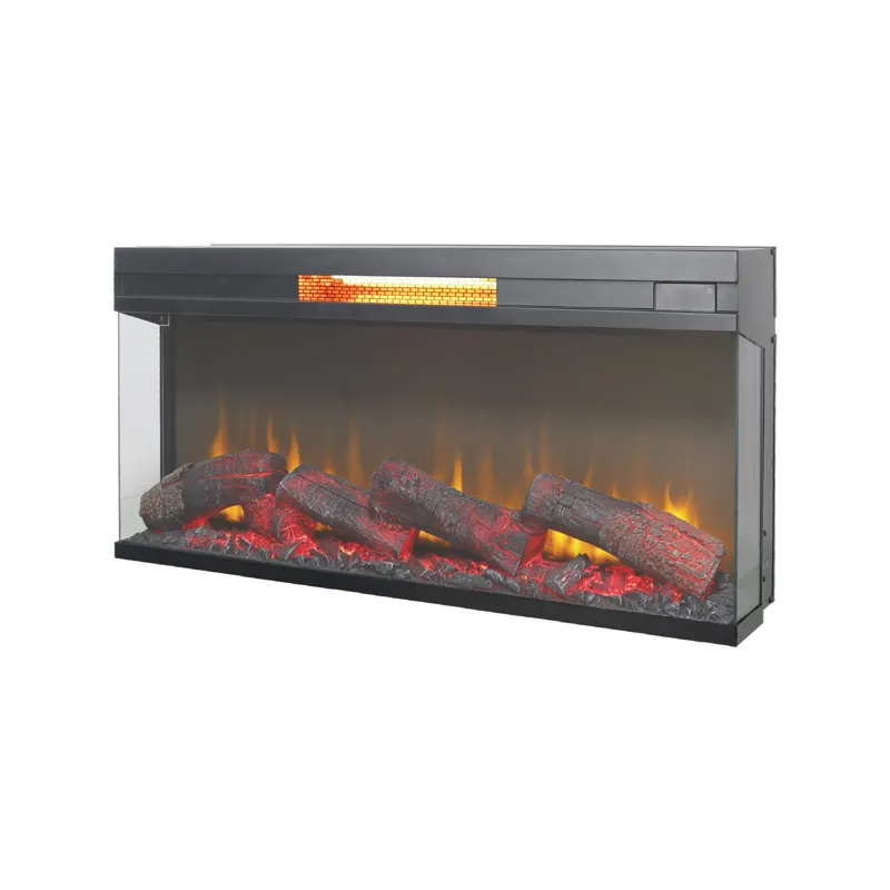 36" Panoramic Log Fireplace Insert