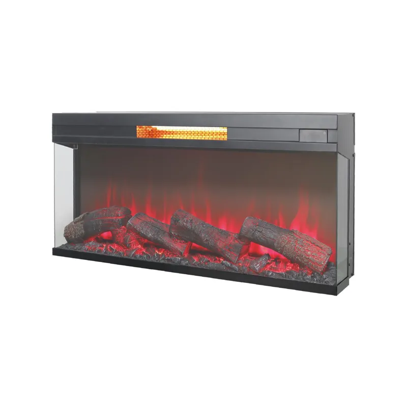 36" Panoramic Log Fireplace Insert