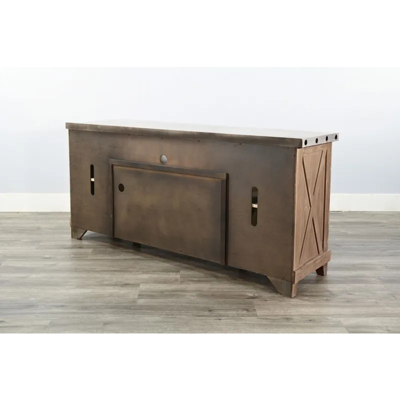 VIVIAN Rowan 64" Media Console w/Optional Fireplace Insert