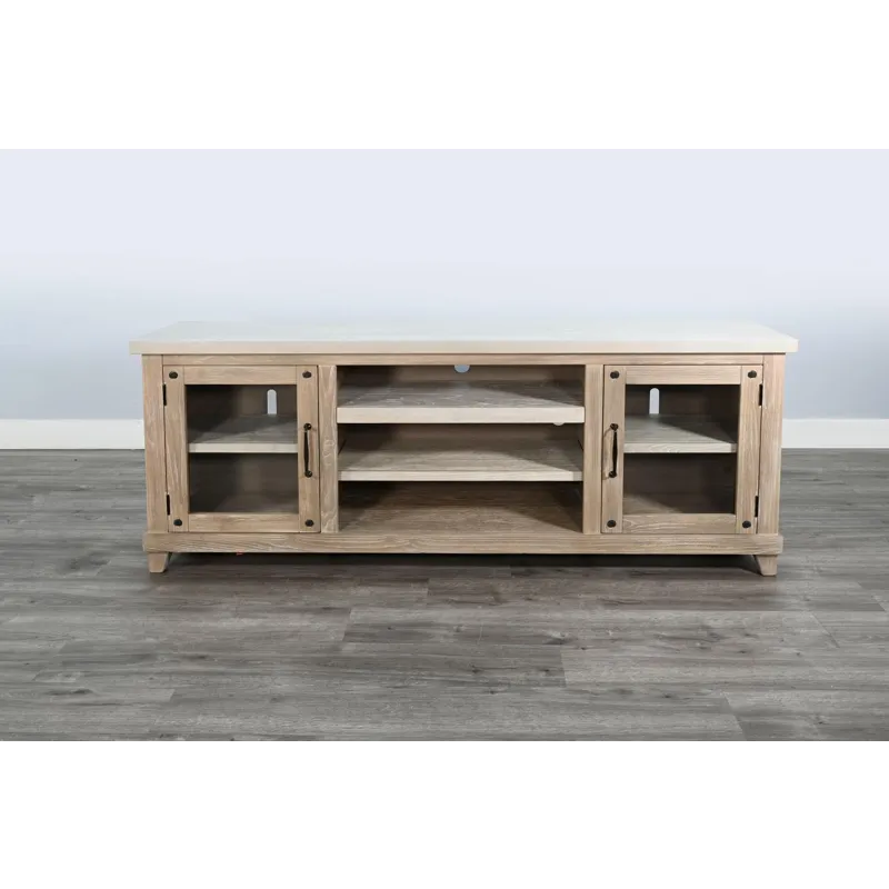 VIVIAN Rowan 74" Media Console w/ Optional Fireplace Insert