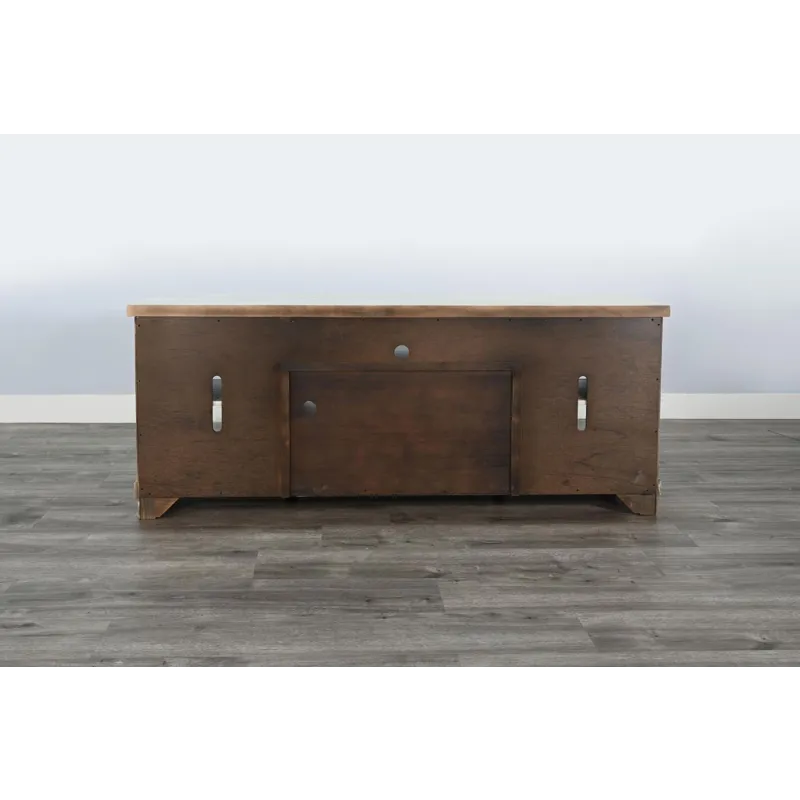 VIVIAN Rowan 74" Media Console w/ Optional Fireplace Insert