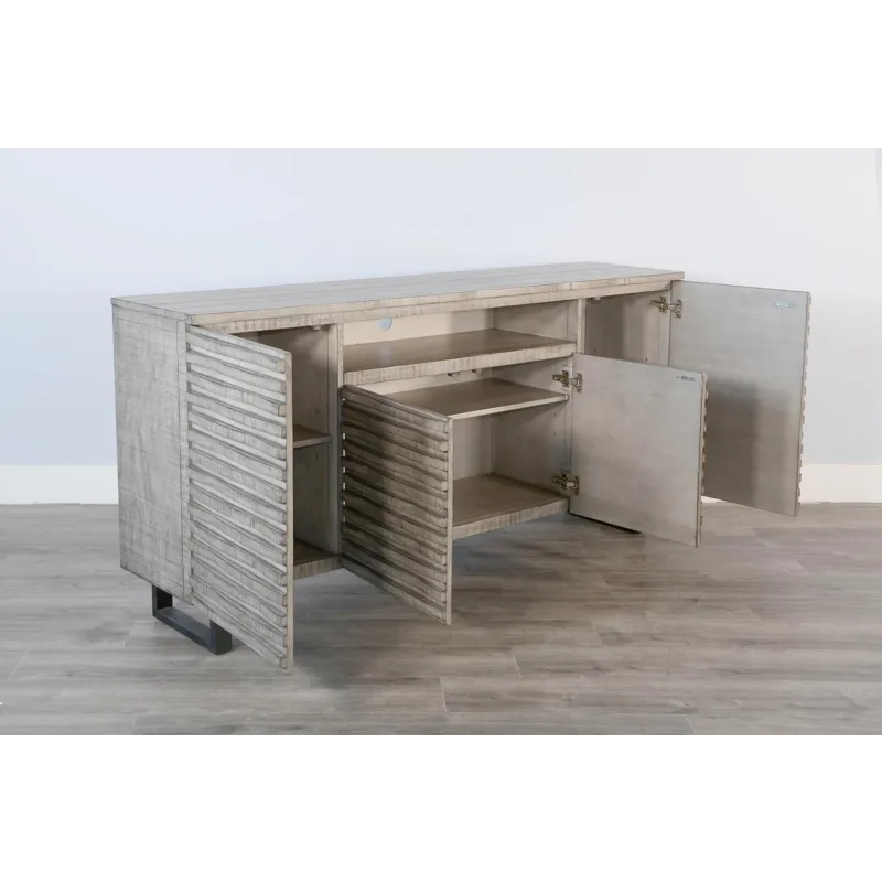 ALPINE GREY 72" Media Console / Server