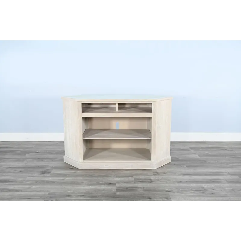 Corner Media Cabinet w/ 33" Fireplace Insert Option