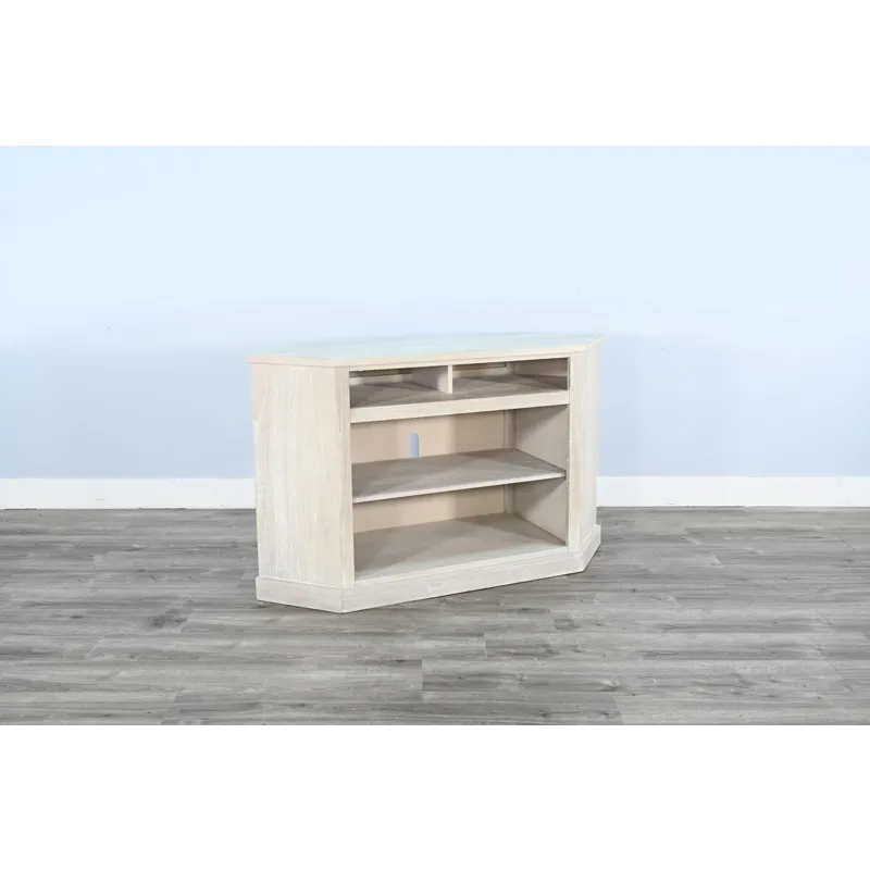 Corner Media Cabinet w/ 33" Fireplace Insert Option